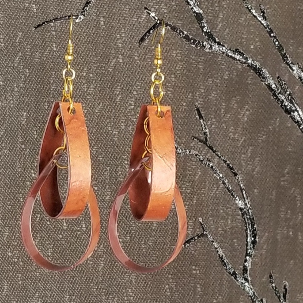 Double Loop Teardrop - Cuprum
